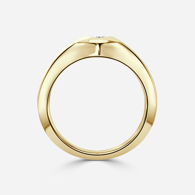 Kairos Yellow Gold Solitaire Engagement Ring