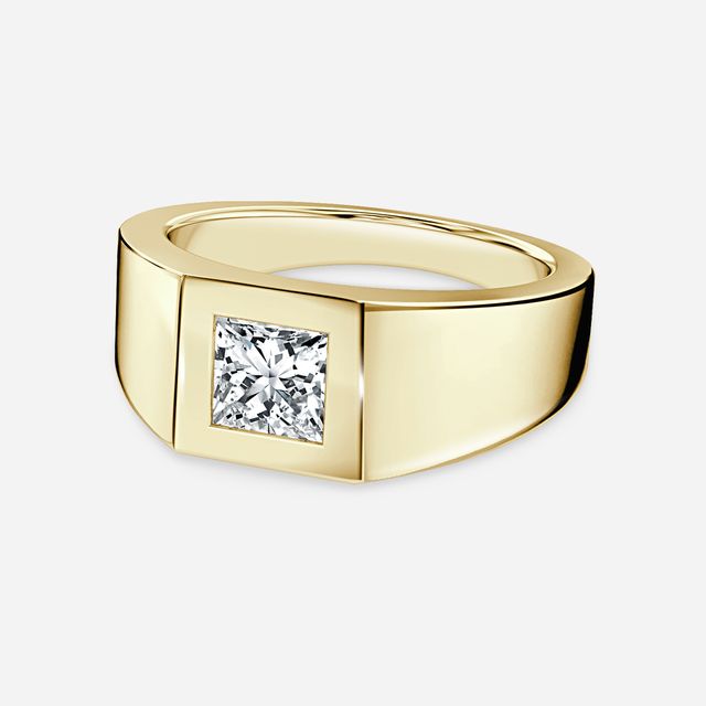 Kairos Yellow Gold Solitaire Engagement Ring