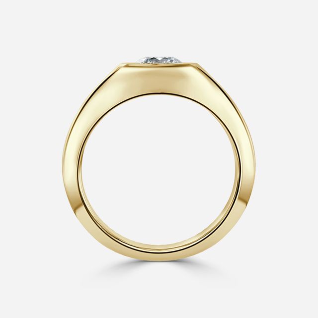 Kairos Yellow Gold Engagement Ring