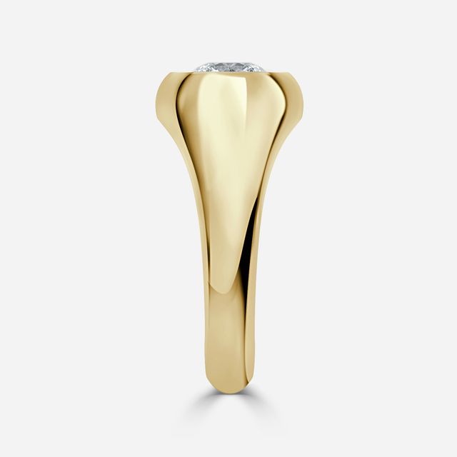 Kairos Yellow Gold Engagement Ring