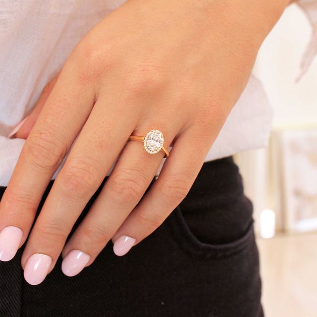 Ava Yellow Gold Engagement Ring