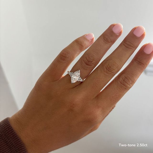 Nanami Yellow Gold Trilogy Engagment Ring