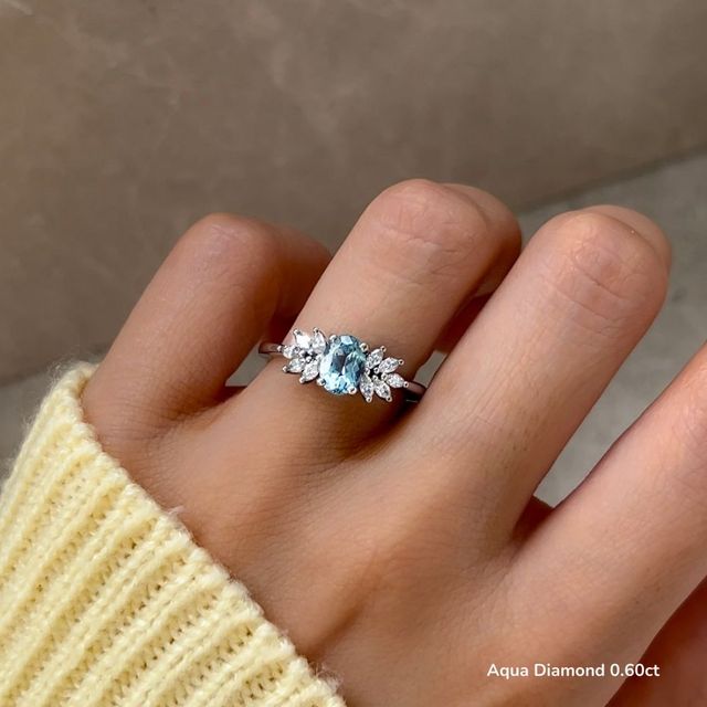 Anastasia White Gold Unique Engagement Ring