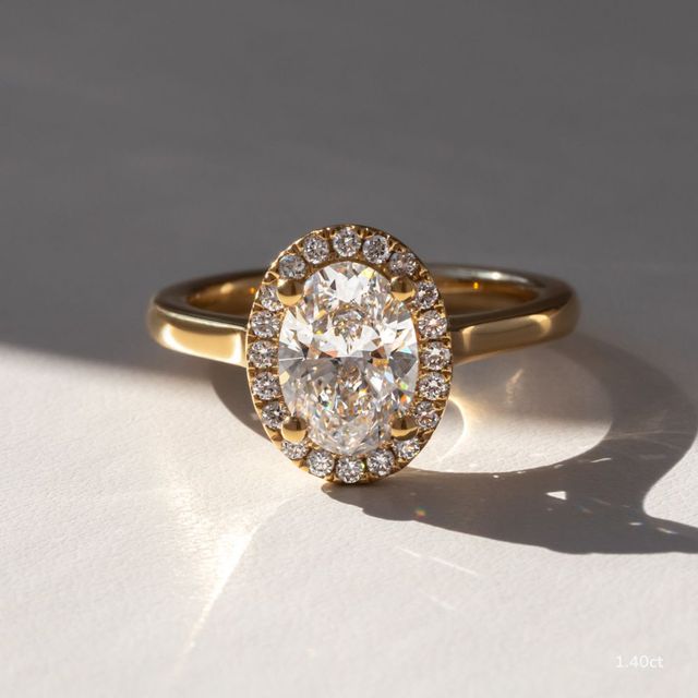 Ava Yellow Gold Engagement Ring