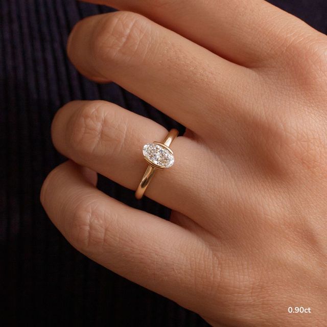 Avian Yellow Gold Solitaire Engagement Ring