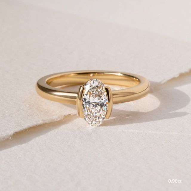 Avian Yellow Gold Solitaire Engagement Ring