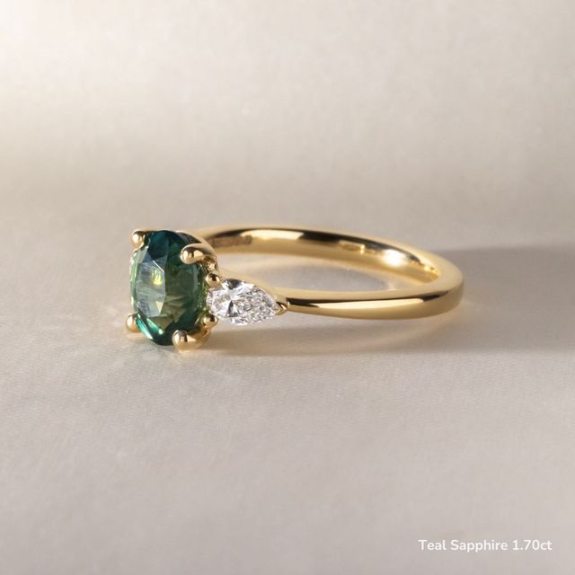 Vivian Trilogy Engagement Ring In Yellow Gold