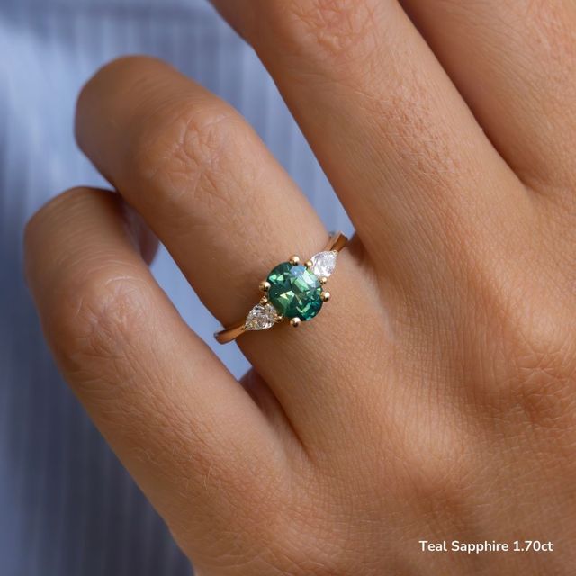 Vivian Trilogy Engagement Ring In Yellow Gold