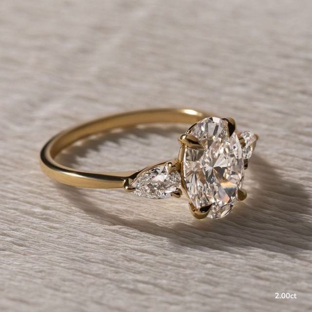 Vivian Yellow Gold Engagement Ring