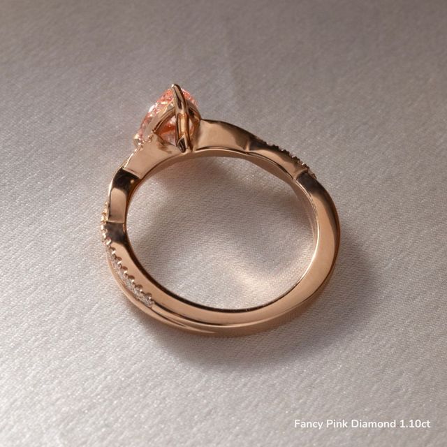 Sahana Rose Gold Pave Engagement Ring