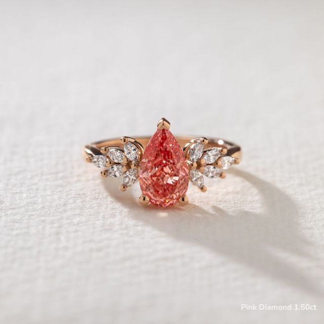 Anastasia Rose Gold Unique Engagement Ring