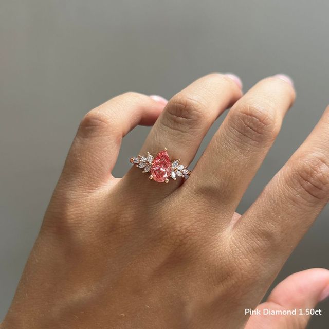 Anastasia Rose Gold Unique Engagement Ring