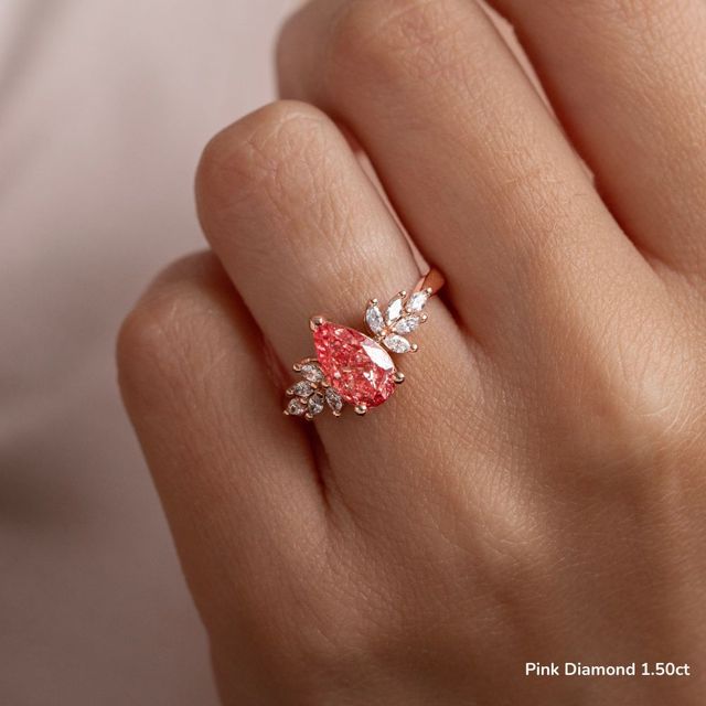 Anastasia Rose Gold Unique Engagement Ring