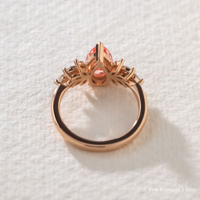 Anastasia Rose Gold Unique Engagement Ring