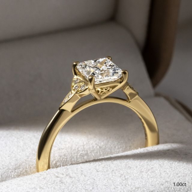 Celtic Song Yellow Gold Engagement Ring