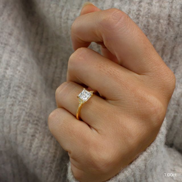 Celtic Song Yellow Gold Engagement Ring