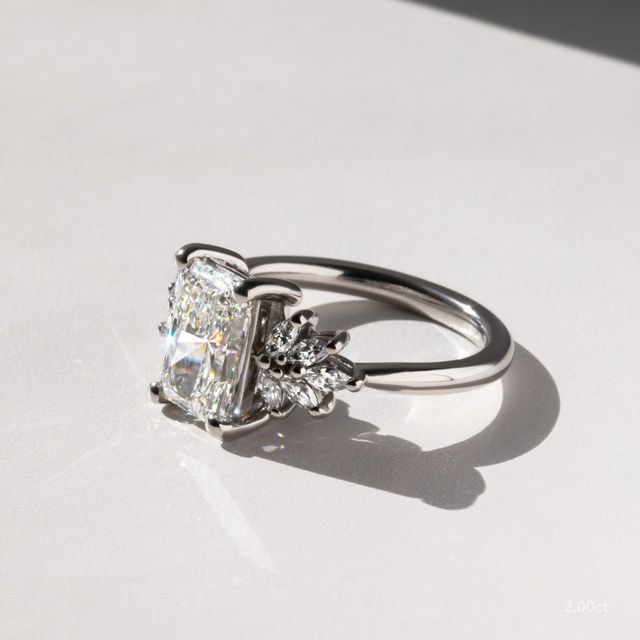 Anastasia White Gold Unique Engagement Ring