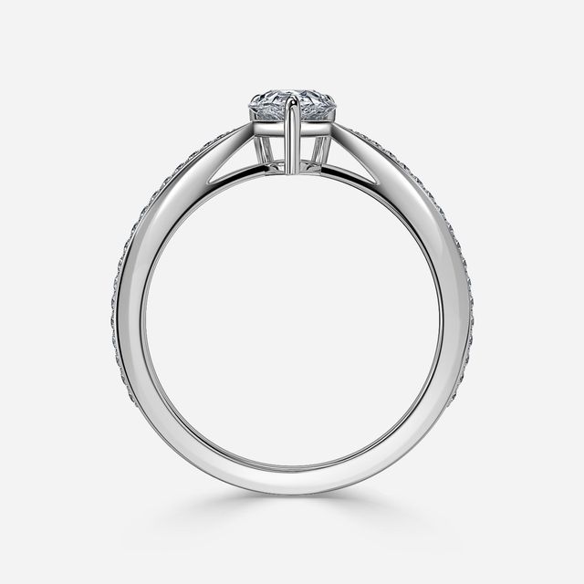 Antares Platinum Pave Engagement Ring