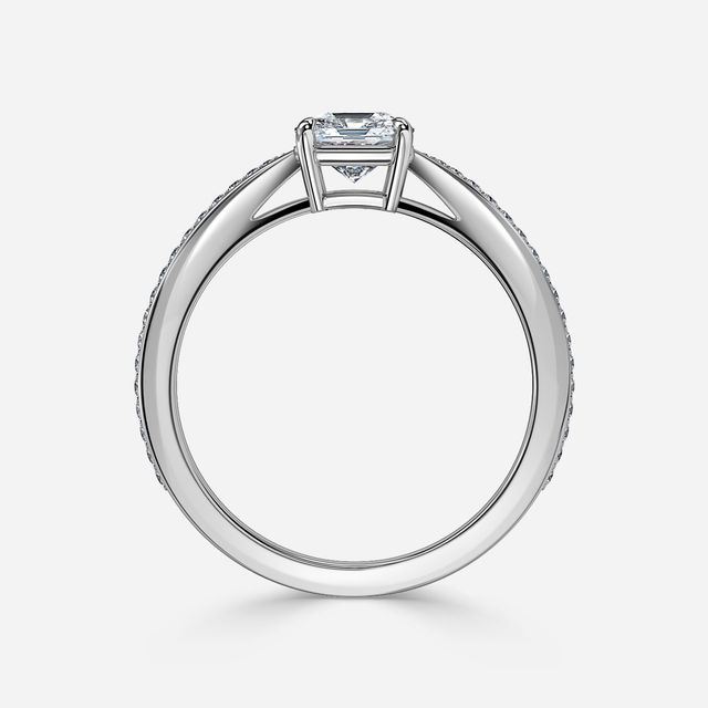 Antares White Gold Pave Engagement Ring