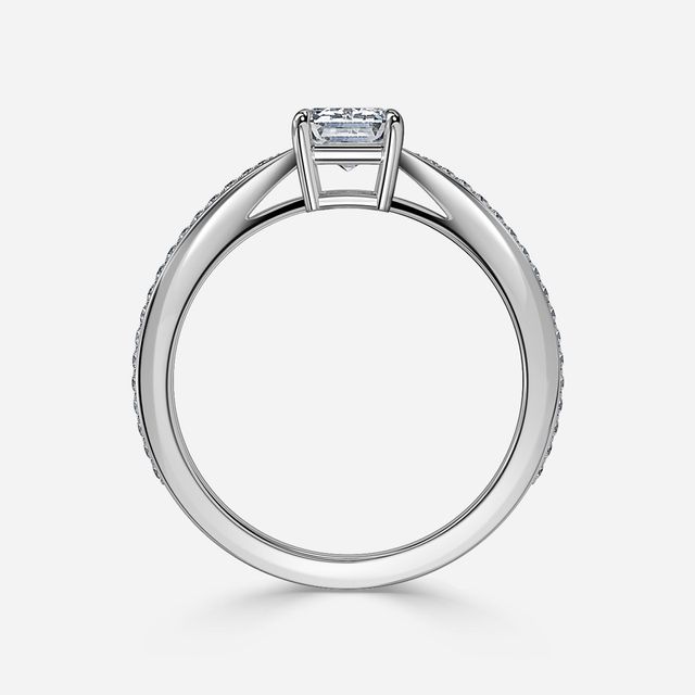 Antares White Gold Pave Engagement Ring