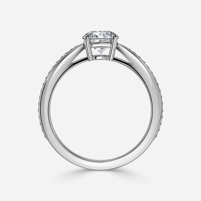 Antares White Gold Pave Engagement Ring