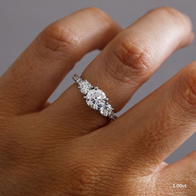 Aurora White Gold Engagement Ring