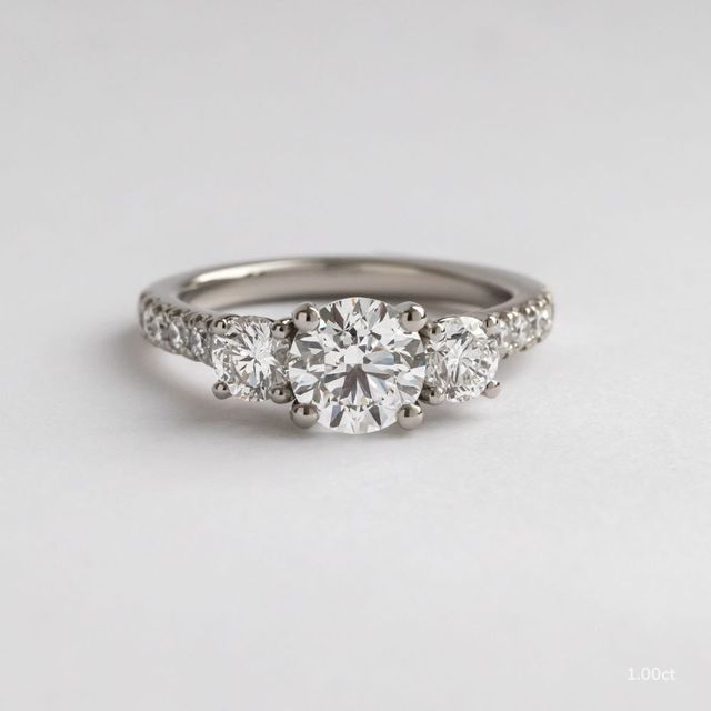 Aurora White Gold Engagement Ring