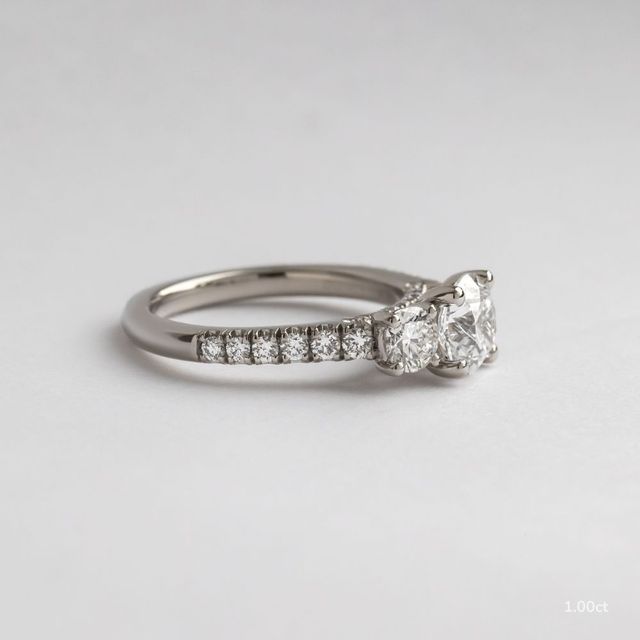 Aurora White Gold Engagement Ring