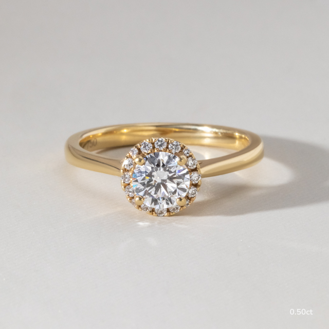 Ava Yellow Gold Engagement Ring
