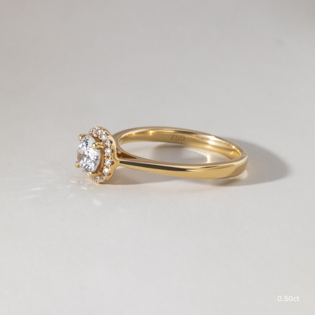 Ava Yellow Gold Engagement Ring
