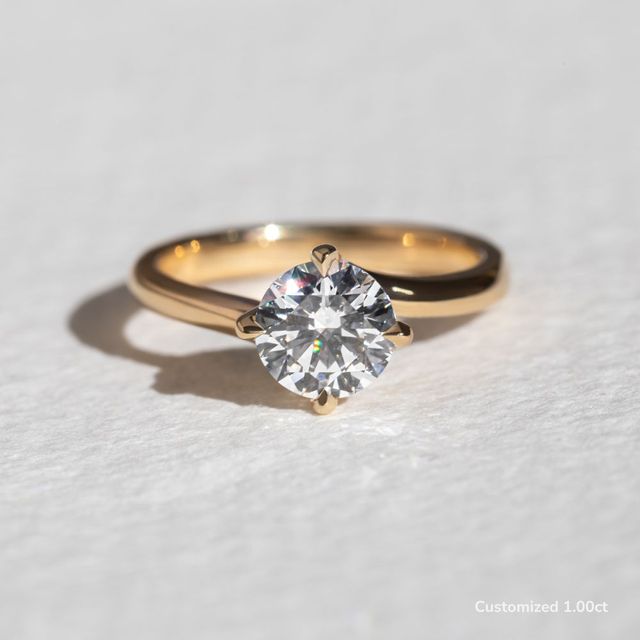 Kiana Yellow Gold Engagement Ring