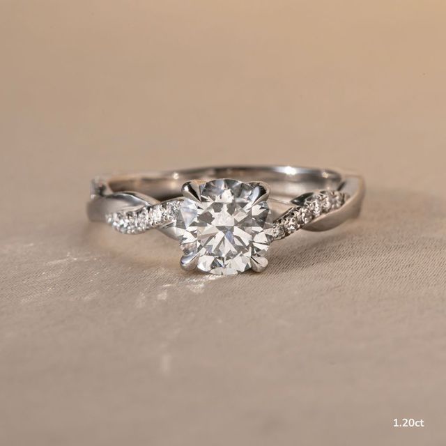 Sahana Platinum Pave Engagement Ring