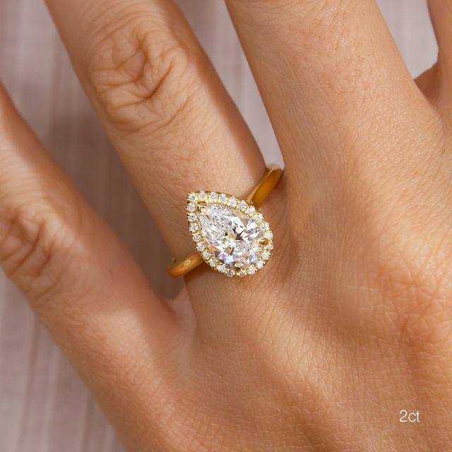Ava Yellow Gold Engagement Ring