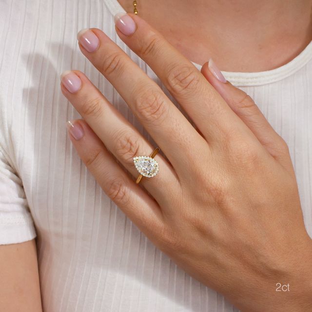 Ava Yellow Gold Engagement Ring