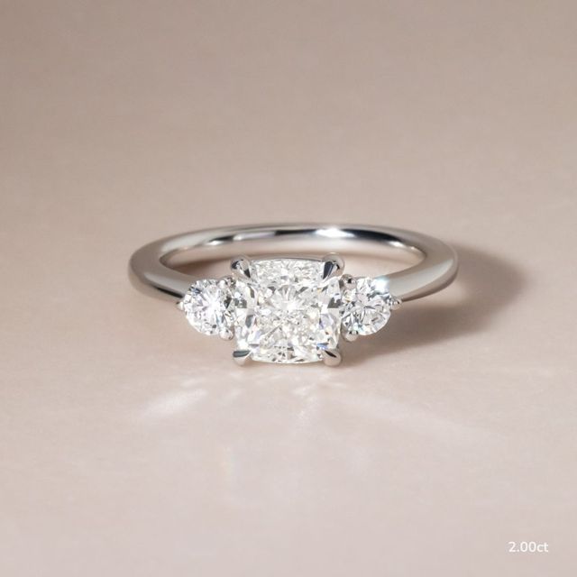 Trinity White Gold Trilogy Engagement Ring