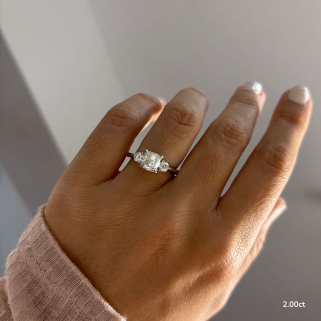 Trinity White Gold Trilogy Engagement Ring