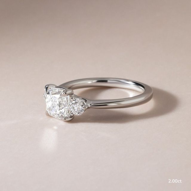 Trinity White Gold Trilogy Engagement Ring