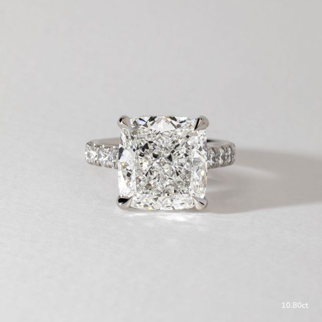 Aalia White Gold Pave Engagement Ring