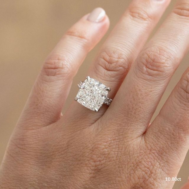 Aalia White Gold Pave Engagement Ring
