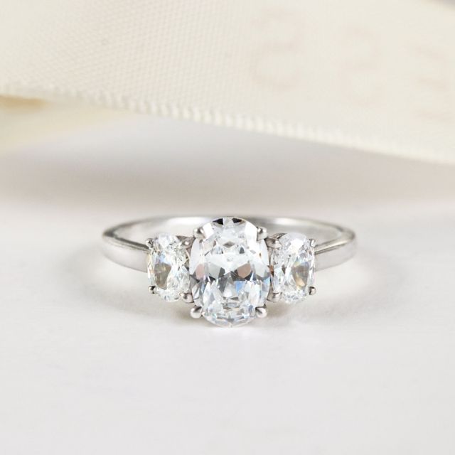 Julia Yellow Gold Trilogy Engagement Ring