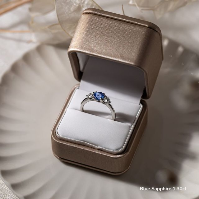 Trinity White Gold Trilogy Engagement Ring