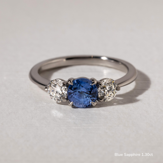 Trinity White Gold Trilogy Engagement Ring