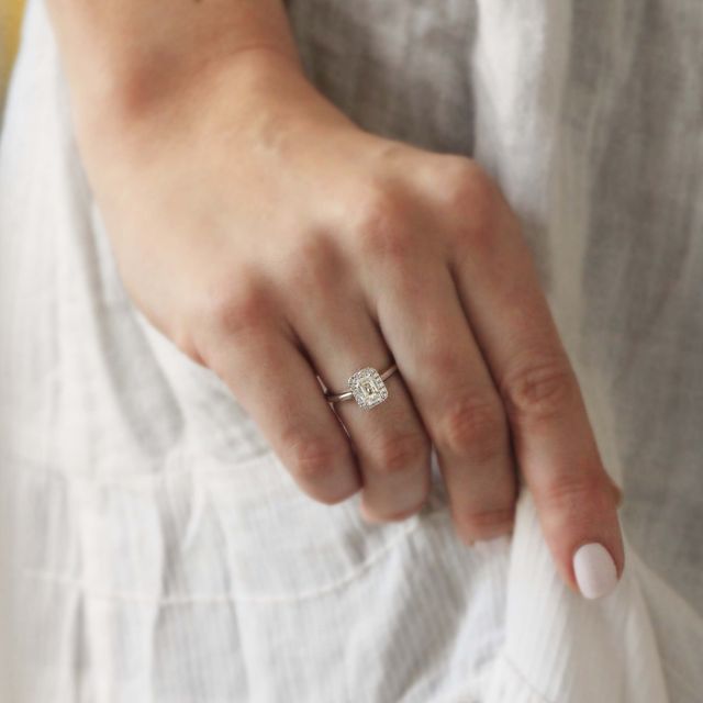 Ava Platinum Engagement Ring