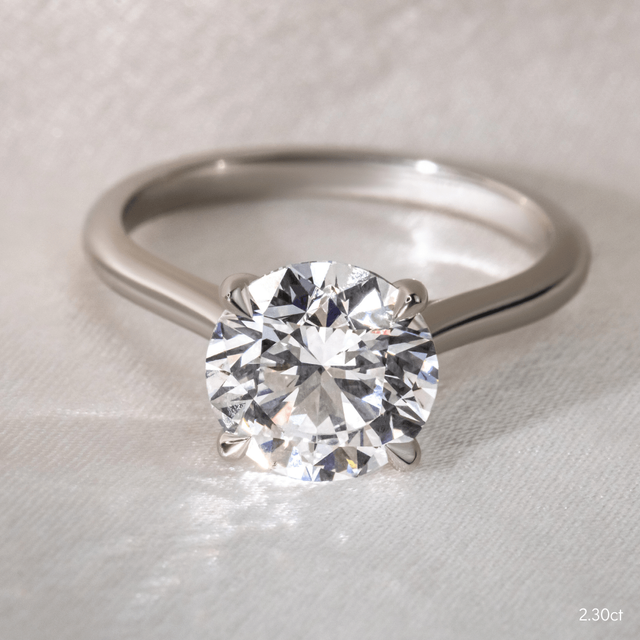 Damini White Gold Solitaire Engagement Ring