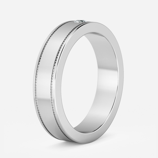 Eli Round In White Gold