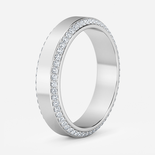 Mars Round In White Gold