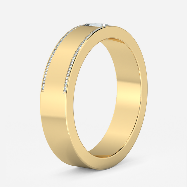 Christian Emerald In Yellow Gold