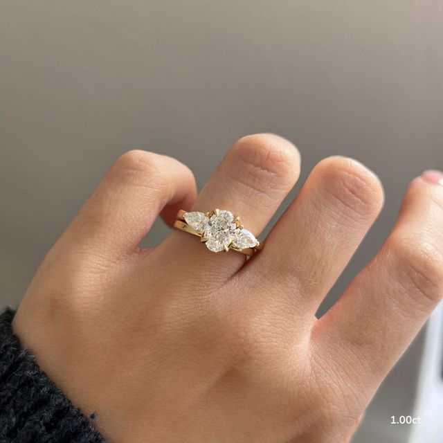 Venus Platinum Trilogy Engagement Ring