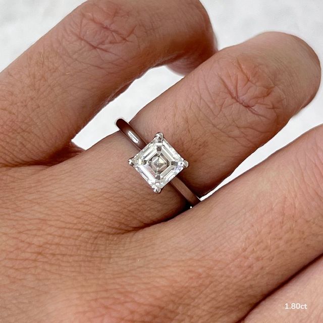 Platinum Petite Solitaire Engagement Ring