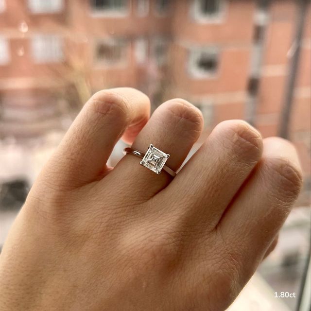Platinum Petite Solitaire Engagement Ring
